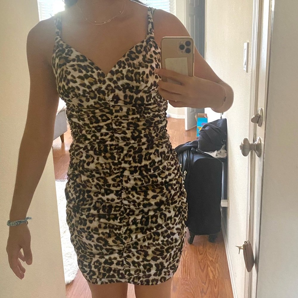 Animal print dress